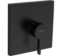 Mezclador monomando enyesado de ducha Finoris de hansgrohe, 76615670, Color: negro mate