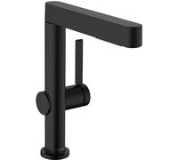 Hansgrohe Finoris grifo para lavabo de pie negro 76063670