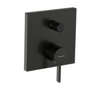 hansgrohe Finoris mezclador monomando de bañera oculto, 76415340, Color: Cromo negro cepillado