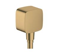 Hansgrohe Fixfit - Codo de ducha con válvula de retención, bronce cepillado 26457140