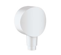 Hansgrohe Fixfit - Codo de ducha S con válvula de retención, blanco mate 26453700