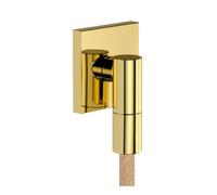 Hansgrohe FixFit Fine E - Codo de pared, aspecto dorado pulido 28883990