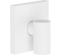 hansgrohe FixFit Fine E, conexión mural con válvula antirretorno, color blanco mate