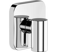 Hansgrohe Codo de pared FixFit Fine Q – cromo, con desconector y válvula antirretorno 28884000