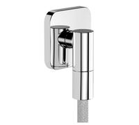 Hansgrohe FixFit Fine Q - Codo de pared, cromo 28884000