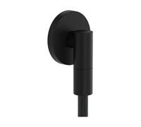 Conexión mural hansgrohe FixFit Fine S con desconector, 28882670, Color: negro mate