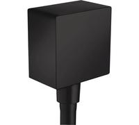 Hansgrohe FixFit Toma de agua Square con válvula anti-retorno, negro mate, 26455670