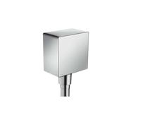 Hansgrohe Fixfit - Toma de agua Square con válvula antirretorno, cromo 26455000