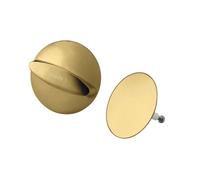 Hansgrohe Flexaplus - Conjunto exterior para válvula de desagüe y rebosadero de bañera, acabado dorado pulido 58185990