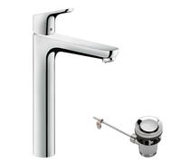 Hansgrohe Grifo para lavabo de pie Focus ComfortZone 230, 185 mm de proyección, cromo 31531000