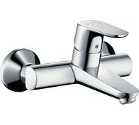 Hansgrohe Grifo para lavabo a pared Focus – Cromo, de superficie, proyección 180 mm 31923000