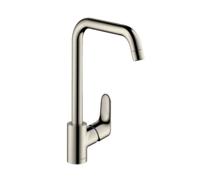 Hansgrohe Focus M41 - Grifo de fregadero Focus, EcoSmart, aspecto de acero inoxidable 31821800