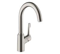 Hansgrohe Focus M43 - Grifo para fregadero, acero inoxidable 71812800