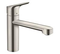 Hansgrohe Focus M43 - Grifo para fregadero, acero inoxidable 71816800