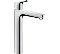hansgrohe Focus mezclador de lavabo, ComfortZone230, proyección 185mm, sin juego de desagüe, cromo, 31532000