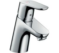 hansgrohe Focus mezclador de lavabo, CoolStart, ComfortZone70, proyección de 101 mm, juego de desagüe, cromo, 31539000