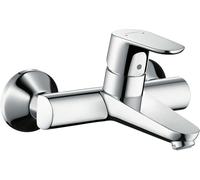 Hansgrohe Grifo para lavabo a pared Focus – Cromo, de superficie, proyección 180 mm 31923000