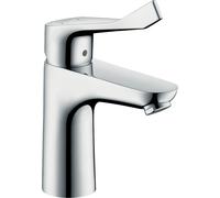 hansgrohe Focus mezclador de lavabo, maneta extra larga, ComfortZone100, proyección 119mm, sin juego de desagüe, cromo, 31915000