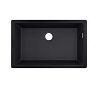 Hansgrohe - Fregadero de granito bajo encimera S510-U660, negro grafito 43432170