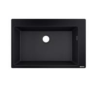 Hansgrohe - Fregadero de granito sobre encimera S510-F660, negro grafito 43313170