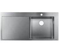 Hansgrohe - Fregadero sobre encimera S715-F450, acero inoxidable 43306800
