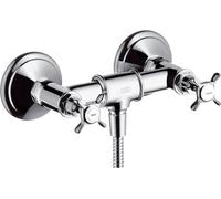 Hansgrohe, grifo de ducha de dos mandos, montaje en superficie, línea Axor Montreux, acabado cromado, modelo 16560000