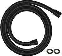 Hansgrohe Manguera de ducha Isiflex 160 cm – Sistema anti-torsión – Negro mate
