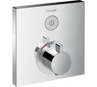 Hansgrohe, juego completo para termostato de ducha empotrado ShowerSelect, 1 salida, cromo