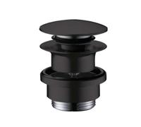 Hansgrohe - Juego de desagüe Push-Open, negro mate 50100670
