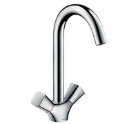 Hansgrohe Logis 220 Grifo bimando de cocina Cromo