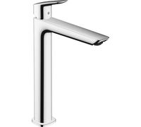 hansgrohe Logis Fine mezclador de lavabo, ComfortZone240, sin juego de desagüe, 172mm de proyección, 71258000, Color: cromado