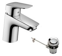 Hansgrohe Grifo para lavabo Logis 71170000 ComfortZone70 107mm proyección desagüe metálico Cromado
