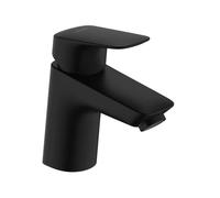 Hansgrohe Logis - Grifo de lavabo, con desagüe, EcoSmart, negro mate 71070670