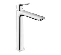 Hansgrohe Logis - Grifo de lavabo Fine 240, con desagüe, EcoSmart, cromo 71257000