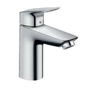 Hansgrohe Logis - Grifo monomando de lavabo 100, con conjunto de desagüe, cromo 71100000