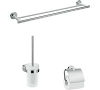 hansgrohe Logis juegos de accesorios de baño universales, 3 piezas, cromo, 41727000