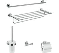 hansgrohe Logis juegos de accesorios de baño universales, 5 piezas, cromo, 41728000