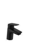 hansgrohe Logis mezclador de lavabo, ComfortZone70, juego de desagüe, 107 mm de proyección, 71077670, Color: negro mate