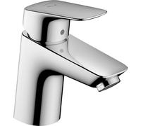 Hansgrohe Grifo de lavabo Logis 71073000 CoolStart ComfortZone70 sin juego de desagüe cromo