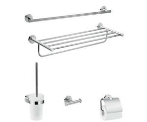 Hansgrohe Logis Universal - Juego de accesorios para baño, cromo 41728000