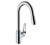 hansgrohe M429-H220 mezclador monomando de cocina con ducha extraíble, cromo