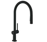Hansgrohe Grifo de cocina Talis M54 monomando, ducha extraíble 2 chorros sBox negro mate 72801670