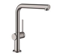 Hansgrohe M54 - Grifo de fregadero Talis, cromo negro cepillado 72840340