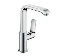 Hansgrohe Metris New - Grifo monomando de lavabo 230 con conjunto de desagüe Push-Open, cromo 31187000