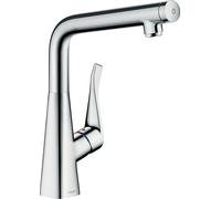Hansgrohe – Grifo de cocina de pie Metris Select M71 – Monomando 1 chorro 320 – Cromo 14883000