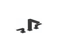 hansgrohe Metropol 32516671 - Grifo de baño moderno de bajo flujo de agua con 2 asas de 3 agujeros de 5 pulgadas de alto, color negro mate