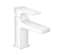 Hansgrohe Metropol - Grifo de lavabo con desagüe Push-Open, blanco mate 32500700