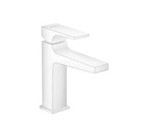 Hansgrohe Metropol - Grifo de lavabo con desagüe Push-Open, blanco mate 32507700
