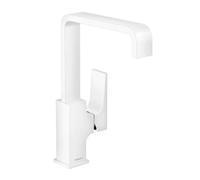 Hansgrohe Metropol - Grifo de lavabo con desagüe Push-Open, blanco mate 32511700