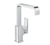 Hansgrohe Metropol - Grifo monomando de lavabo 230 con conjunto de desagüe Push-Open, cromo 32511000